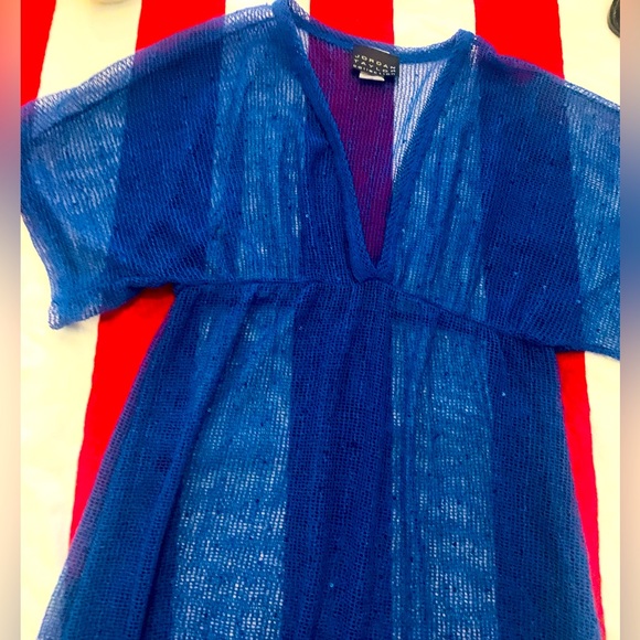 👙☀️🌊🏖️ Jordon Taylor Sheer Tunic Swim Cover up⛱️⛱️⛱️🏝️👙💙🌸🫰 - Picture 4 of 5